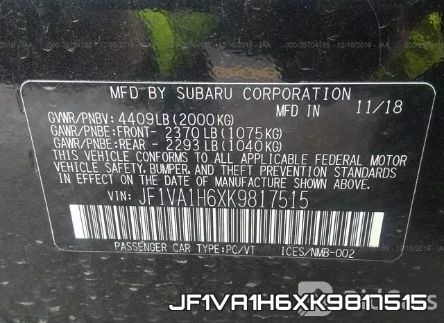 JF1VA1H6XK9817515 фото 10