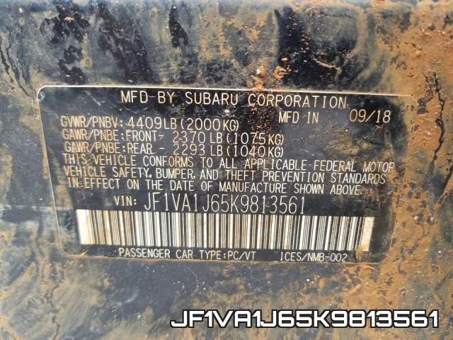 JF1VA1J65K9813561 фото 2
