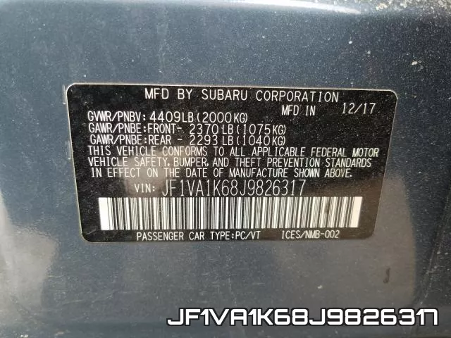 JF1VA1K68J9826317 фото 2