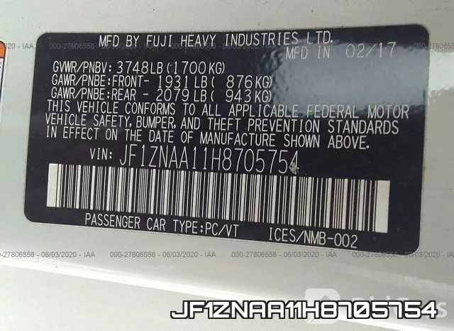 JF1ZNAA11H8705754 фото 10