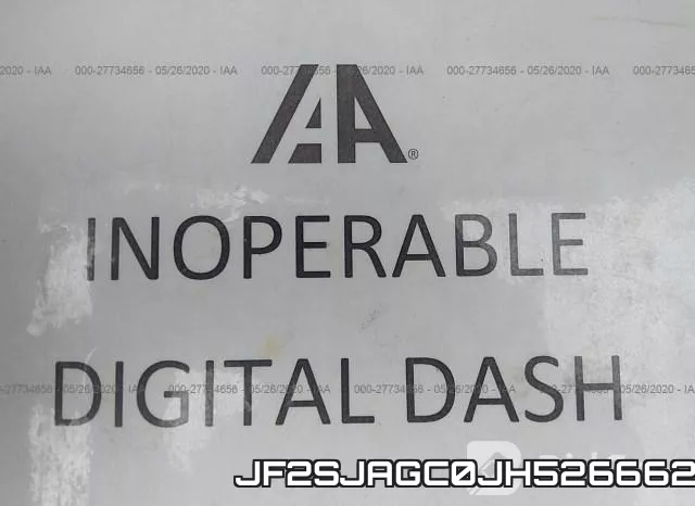 JF2SJAGC0JH526662 фото 8