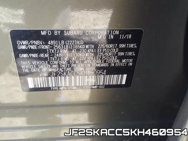 JF2SKACC5KH460954 фото 2