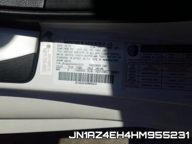 JN1AZ4EH4HM955231 фото 2