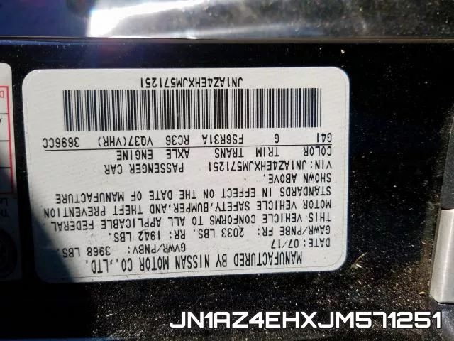 JN1AZ4EHXJM571251 фото 2