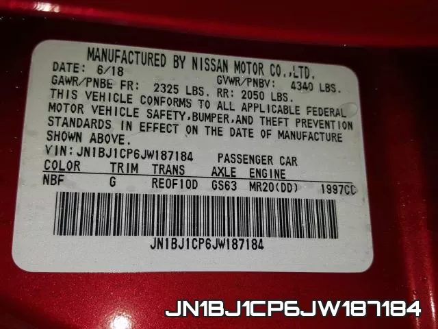 JN1BJ1CP6JW187184 фото 2