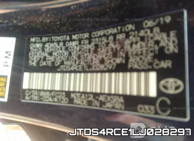 JTDS4RCE1LJ028297 фото 10