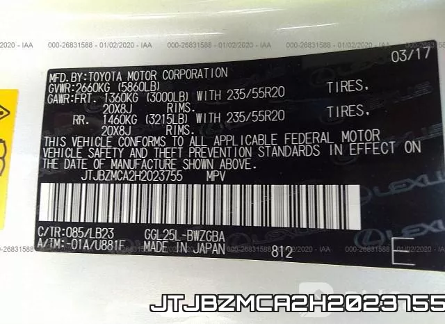 JTJBZMCA2H2023755 фото 10