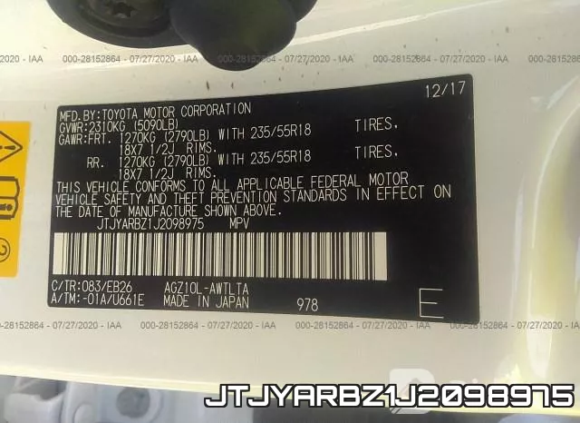 JTJYARBZ1J2098975 фото 10