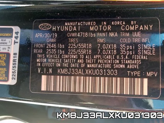 KM8J33ALXKU031303 фото 2
