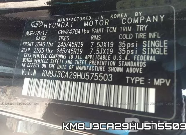 KM8J3CA29HU575503 фото 10