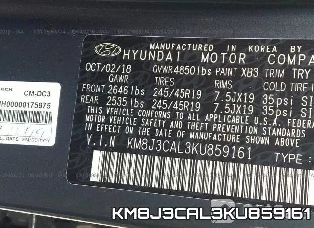 KM8J3CAL3KU859161 фото 10