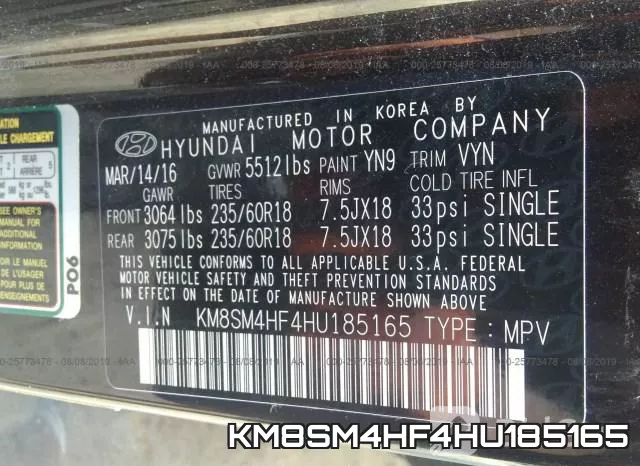 KM8SM4HF4HU185165 фото 10
