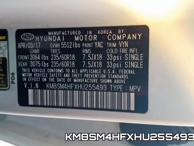 KM8SM4HFXHU255493 фото 2