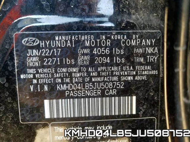 KMHD04LB5JU508752 фото 2