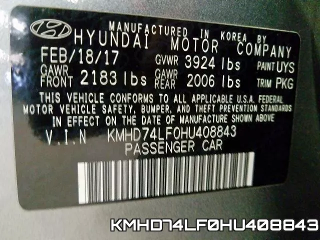 KMHD74LF0HU408843 фото 2