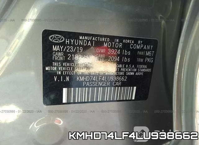 KMHD74LF4LU938662 фото 10