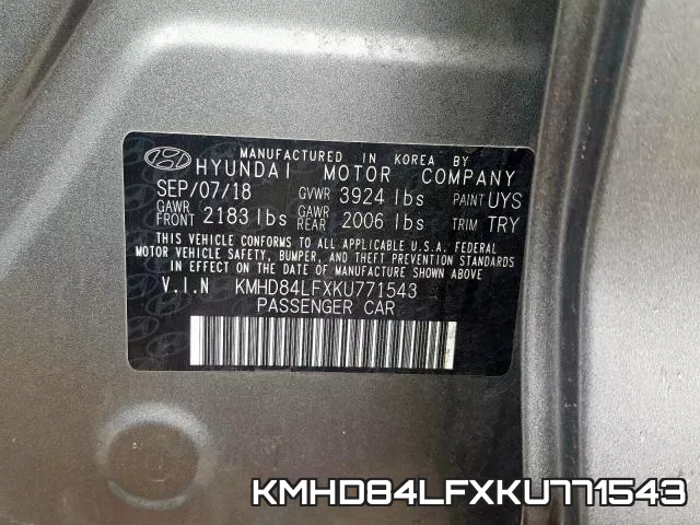 KMHD84LFXKU771543 фото 2