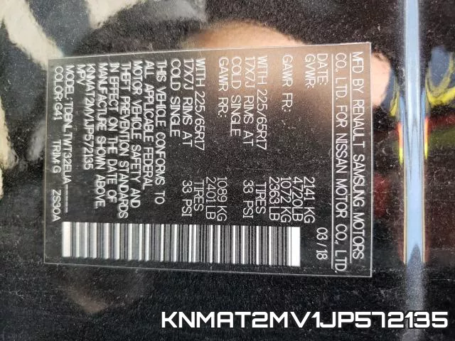 KNMAT2MV1JP572135 фото 2