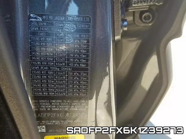 SADFP2FX6K1Z39273 фото 2