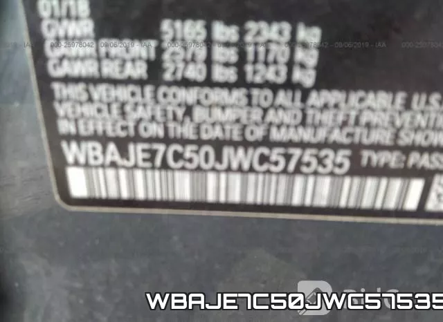 WBAJE7C50JWC57535 фото 10