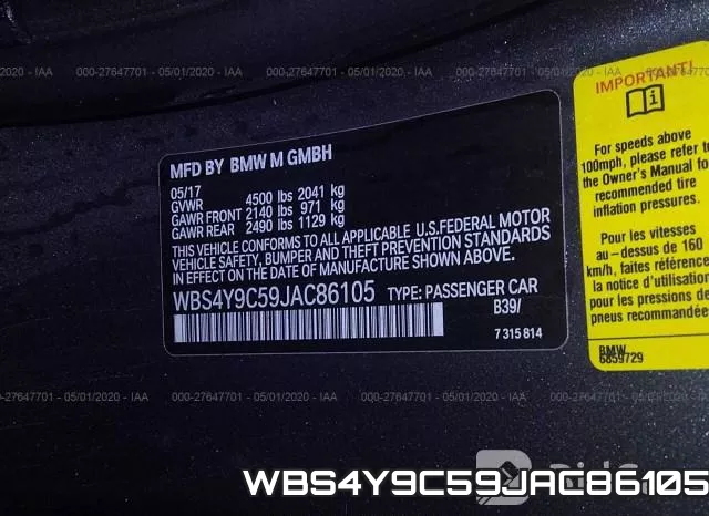 WBS4Y9C59JAC86105 фото 10