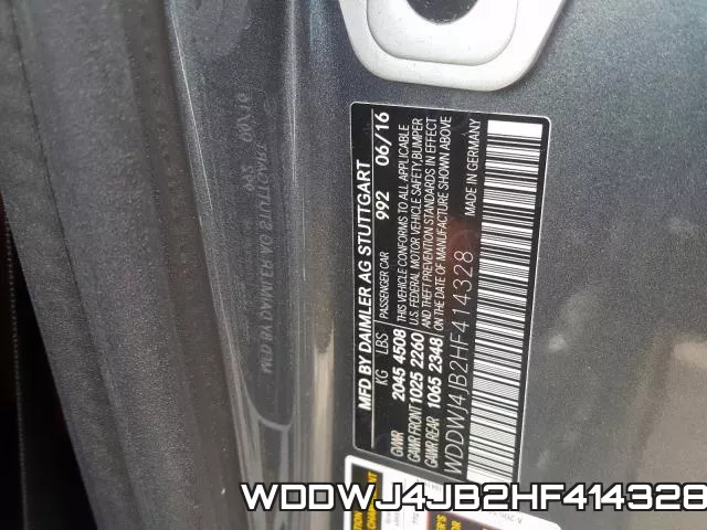 WDDWJ4JB2HF414328 фото 2