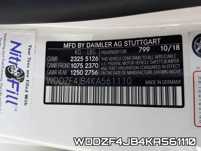 WDDZF4JB4KA561110 фото 2