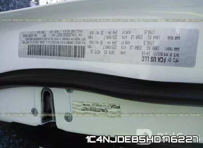 1C4NJDEB5HD176227 фото 10