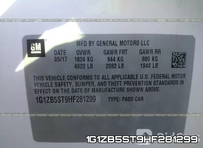1G1ZB5ST9HF281299 фото 10