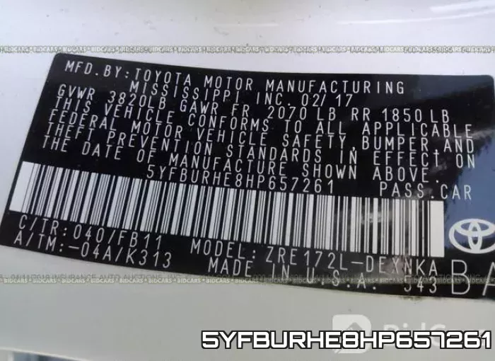 5YFBURHE8HP657261 фото 10