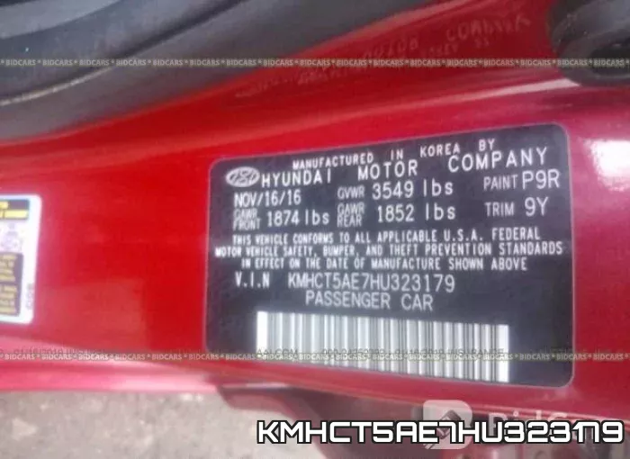 KMHCT5AE7HU323179 фото 10