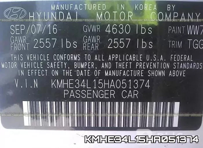 KMHE34L15HA051374 фото 10