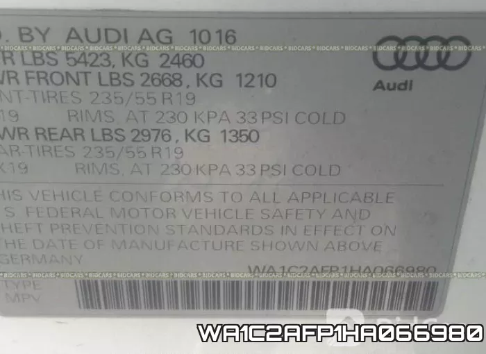 WA1C2AFP1HA066980 фото 10