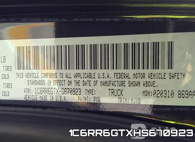 1C6RR6GTXHS670923 фото 10