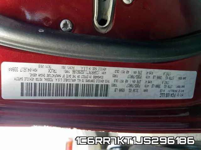 1C6RR7KT1JS296186 фото 2