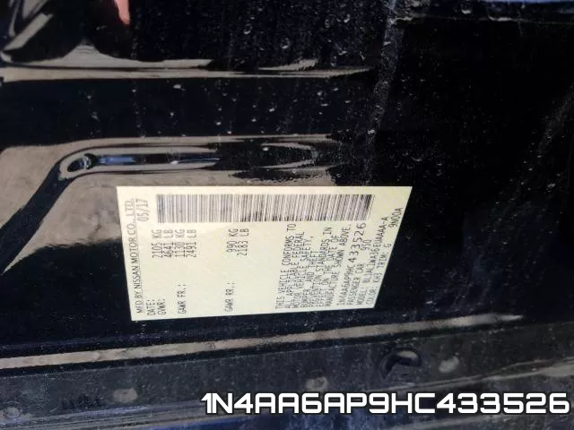 1N4AA6AP9HC433526 фото 2