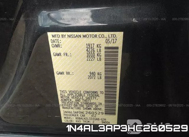 1N4AL3AP3HC260529 фото 10