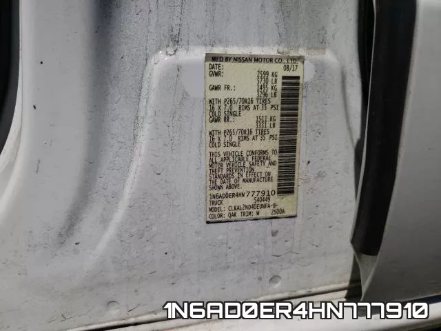1N6AD0ER4HN777910 фото 2