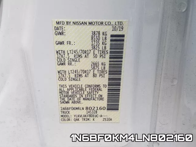 1N6BF0KM4LN802160 фото 2