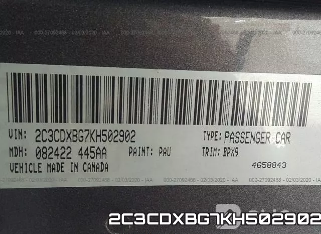 2C3CDXBG7KH502902 фото 10