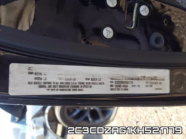 2C3CDZAG1KH521779 фото 2