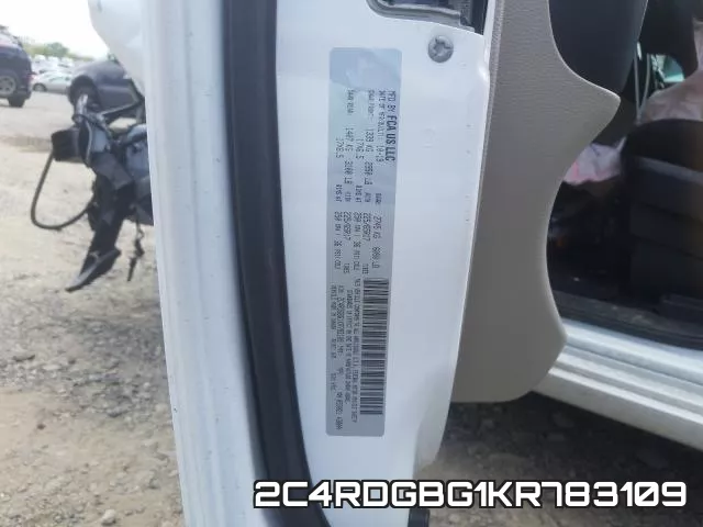 2C4RDGBG1KR783109 фото 2