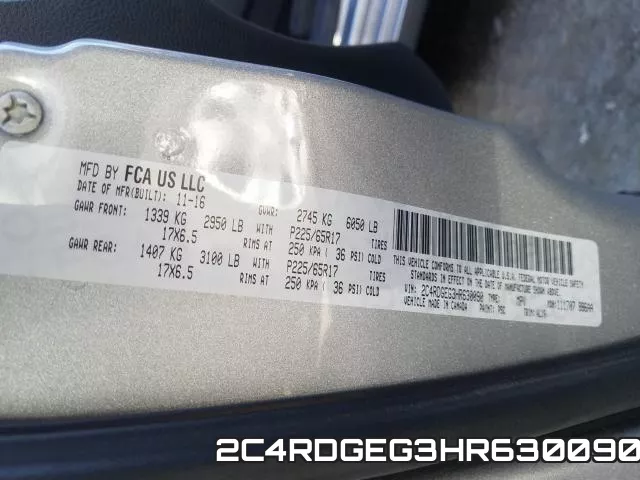 2C4RDGEG3HR630090 фото 2