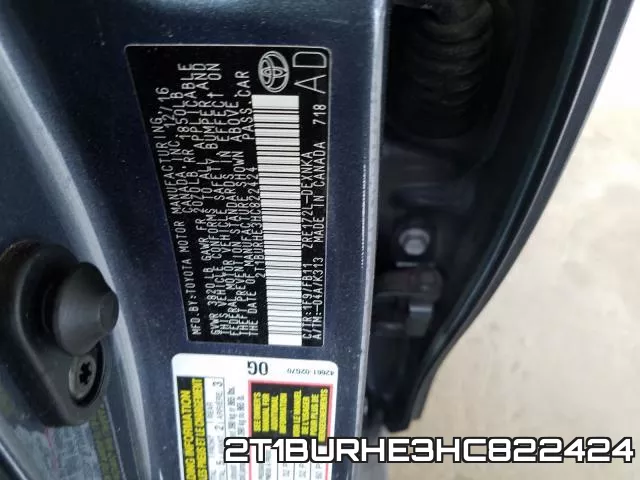 2T1BURHE3HC822424 фото 2