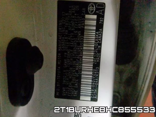 2T1BURHE8HC855533 фото 2