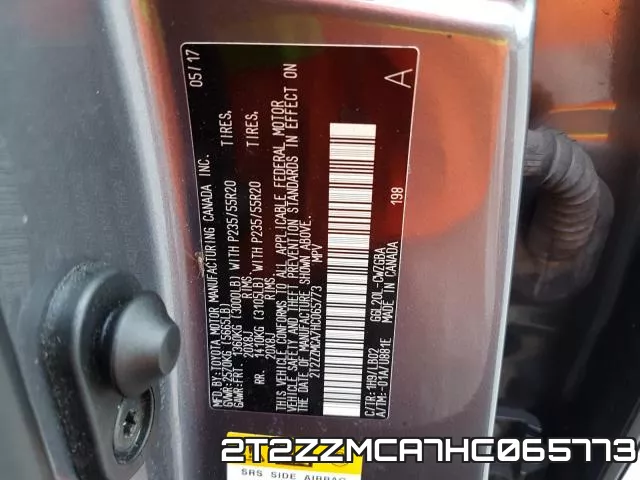 2T2ZZMCA7HC065773 фото 2