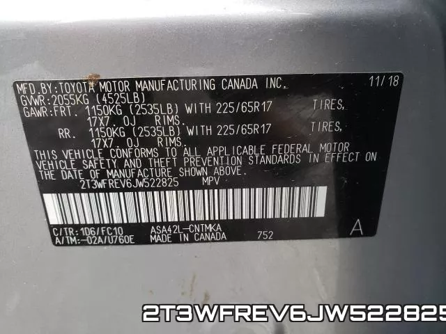 2T3WFREV6JW522825 фото 2