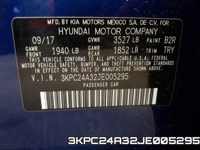 3KPC24A32JE005295 фото 2