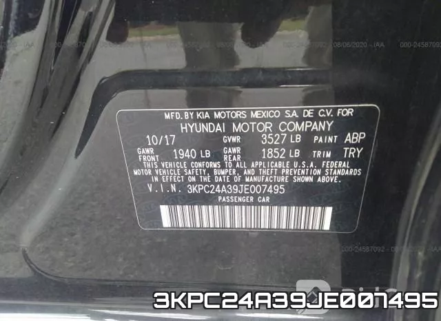 3KPC24A39JE007495 фото 10