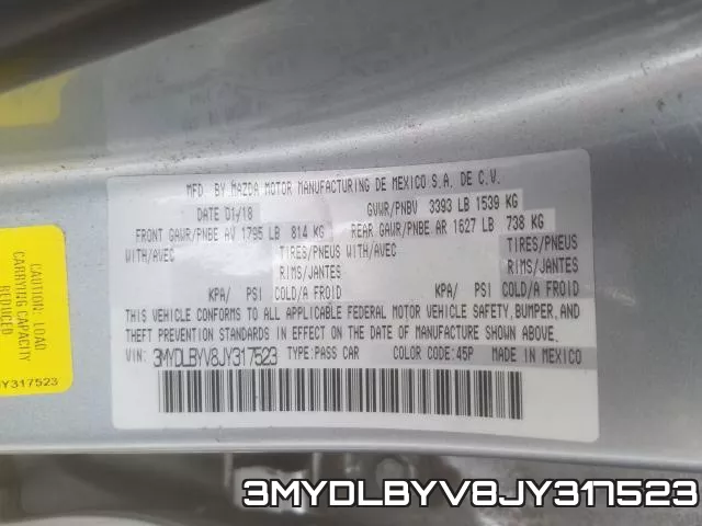 3MYDLBYV8JY317523 фото 2